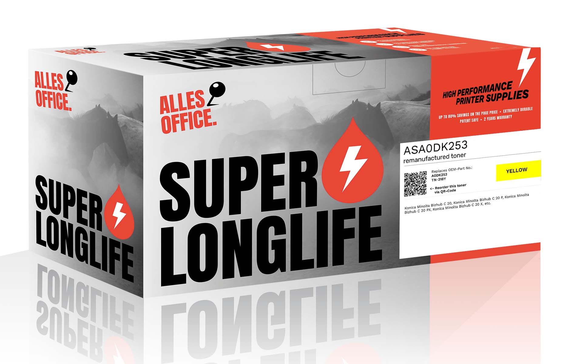 Superlonglife Konica Minolta A0DK253 / TN-318Y Toner žluť